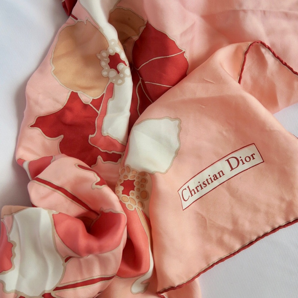 Vintage Christian Dior Silk Scarf